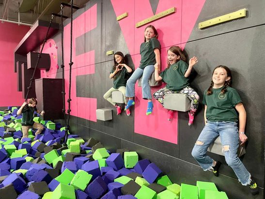 River Tech students on a climbing field trip